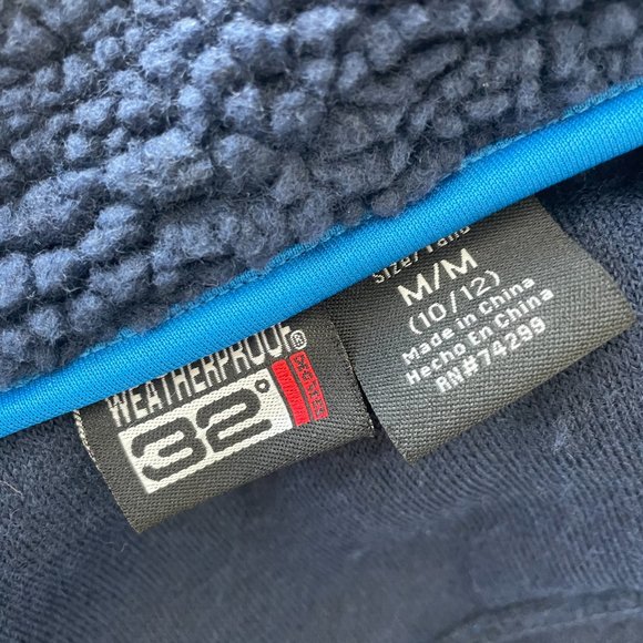 32 DEGREES || Boys youth blue fleece jacket - Size M (10/12) - Picture 3 of 5